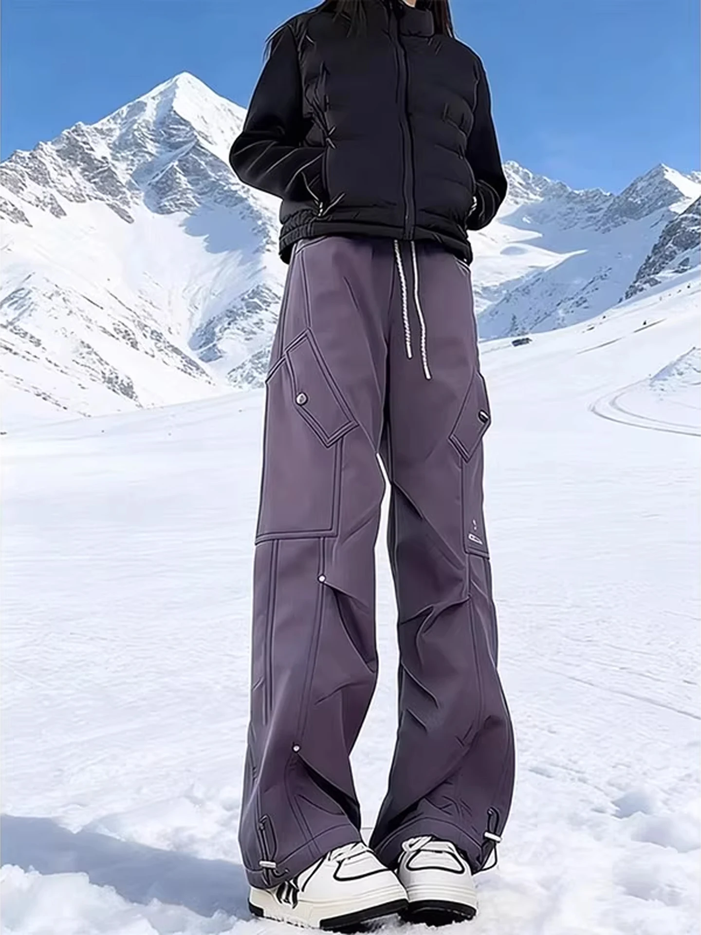 Thiened Fce Winter Snowproof Casual Pants Men's Fold ket Design Warm Trousers Straight Leg Pants Faionable Youthwear
Thiened Fce Winter Snowproof Casual Pants Men's Fold ket Design Warm Trousers Straight Leg Pants Faionable Youthwear