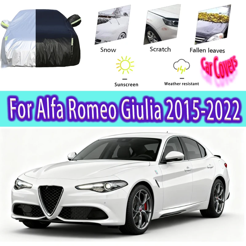 For Alfa Romeo Giulia Outdoor Protection Full Car Covers Snow Cover Sunshade Waterproof Dustproof Exterior Car accessories
For Alfa Romeo Giulia Outdoor Protection Full Car Covers Snow Cover Sunshade Waterproof Dustproof Exterior Car accessories