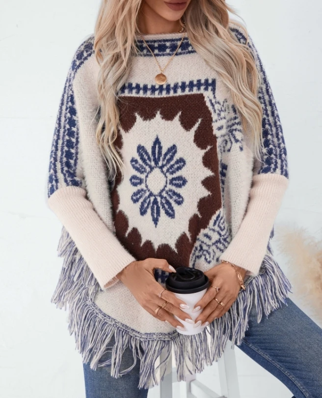 Women's Fashion Sweaters Rainbow Striped Pullover Fashionable Casual Round Neck Knitted Sweater
Women's Fashion Sweaters Rainbow Striped Pullover Fashionable Casual Round Neck Knitted Sweater