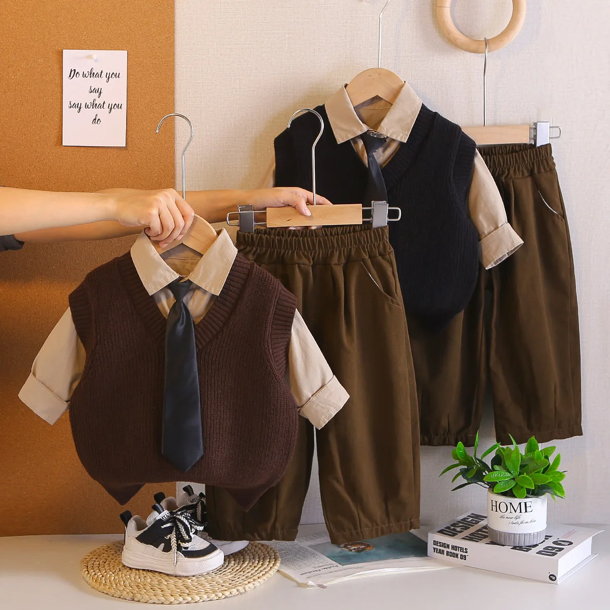 Boys Clothes Sets Spring Autumn 2026 Children Knitted Vest Tie Shirts Pants 3pcs Fashion Suit For Baby Outfits Kids Tracksuits 5
Boys Clothes Sets Spring Autumn 2026 Children Knitted Vest Tie Shirts Pants 3pcs Fashion Suit For Baby Outfits Kids Tracksuits 5