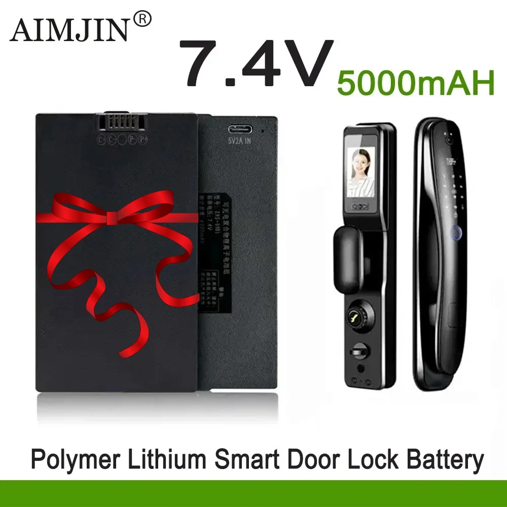 For Xiaomi Bosch Haier Smart Door Lock Battery Ect,7.4V 5000mAh Polymer Lithium battery k
For Xiaomi Bosch Haier Smart Door Lock Battery Ect,7.4V 5000mAh Polymer Lithium battery k