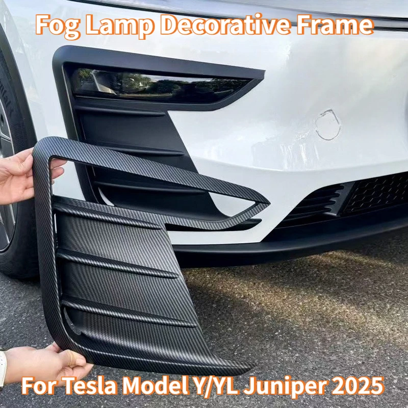 For Tesla Model Y/YL Juniper 2025 2026 Front Bumper Fog Lamp Wind Knife Spoiler 1Pair Car Fog Lamp Trim Cover Fog Light Eyebrow
For Tesla Model Y/YL Juniper 2025 2026 Front Bumper Fog Lamp Wind Knife Spoiler 1Pair Car Fog Lamp Trim Cover Fog Light Eyebrow