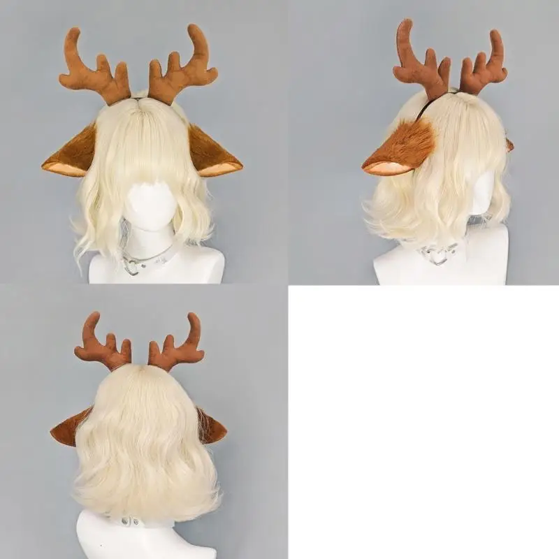 A52E Reindeer Antlers Hairband for Christmas Halloween Cosplay and Role Playing Game
A52E Reindeer Antlers Hairband for Christmas Halloween Cosplay and Role Playing Game