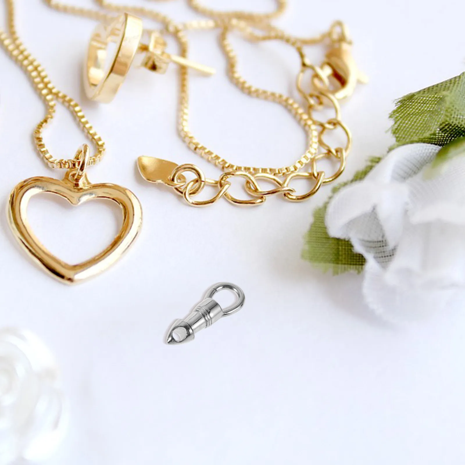 2 шт. металлические застежки для изготовления украшений, из нержавеющей стали, с гладкой отделкой, универсальные соединители для амулетов Будды, браслетов и ожерелий DIY
2 шт. металлические застежки для изготовления украшений, из нержавеющей стали, с гладкой отделкой, универсальные соединители для амулетов Будды, браслетов и ожерелий DIY