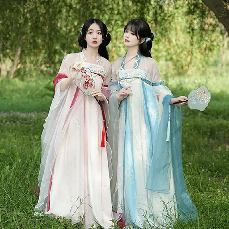 Heavy Industry Tang Dynasty Princess Embroidered Lace Sleeve Hanfu Dress Suit for Women Spring Elegant Cosplay Chinese Dresses
Heavy Industry Tang Dynasty Princess Embroidered Lace Sleeve Hanfu Dress Suit for Women Spring Elegant Cosplay Chinese Dresses