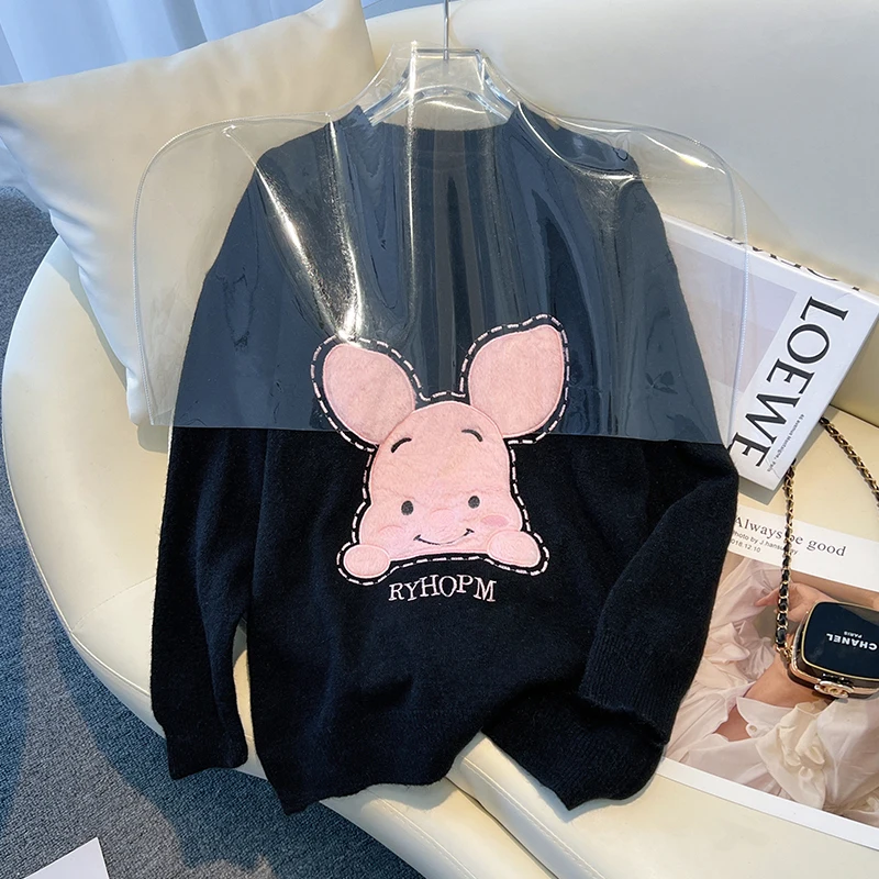 New Autumn Winter Pink Cartoon Kawaii Sweater Slouchy Style O Neck Thick Oversized Sweaters Korean Long Sleeve Knit Pullover Y2k
New Autumn Winter Pink Cartoon Kawaii Sweater Slouchy Style O Neck Thick Oversized Sweaters Korean Long Sleeve Knit Pullover Y2k