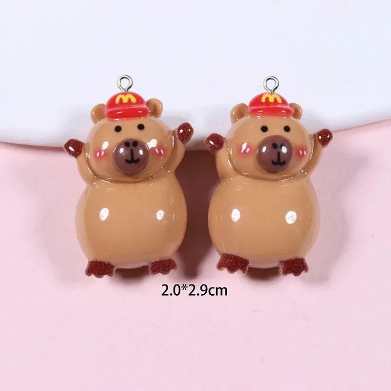 10Pcs Glossy Flatback Capybara Resin Charms Kawaii Cartoon Animal Pendants DIY Craft Supplies
10Pcs Glossy Flatback Capybara Resin Charms Kawaii Cartoon Animal Pendants DIY Craft Supplies