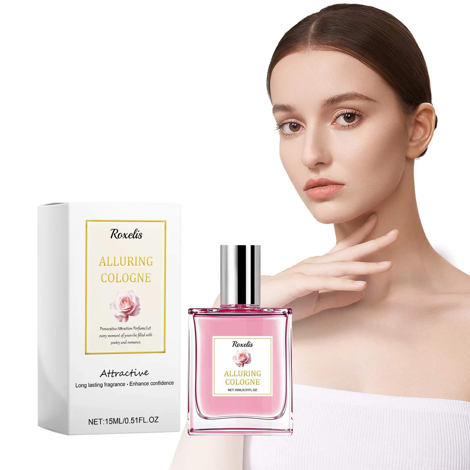 Pheromone Perfume Rose Fresh Light Fragrance Date Atmosphere Exudes Charm Long-lasting Fragrance for Women Deodorant for Women
Pheromone Perfume Rose Fresh Light Fragrance Date Atmosphere Exudes Charm Long-lasting Fragrance for Women Deodorant for Women