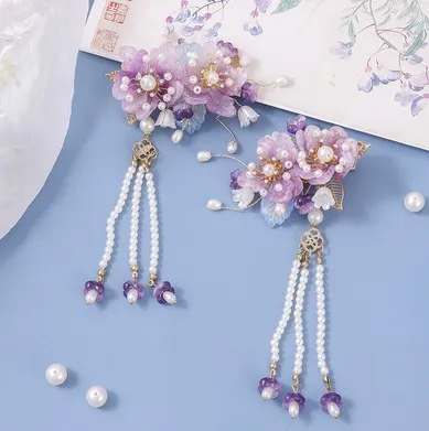 Alloy U Shape Hair Stick With Mauve Flower Tassel Dangle Elegant Neo Chinese Hairpin For Cheongsam Hanfu Women Girls
Alloy U Shape Hair Stick With Mauve Flower Tassel Dangle Elegant Neo Chinese Hairpin For Cheongsam Hanfu Women Girls