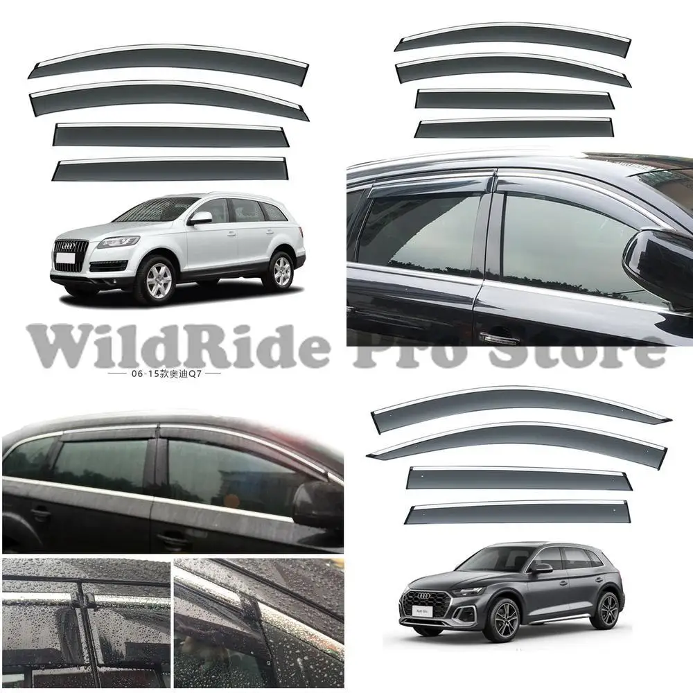 1 set rain visor for audi q7 injection molded window rain guard rain deflector chrome strip pc stainless steel
1 set rain visor for audi q7 injection molded window rain guard rain deflector chrome strip pc stainless steel