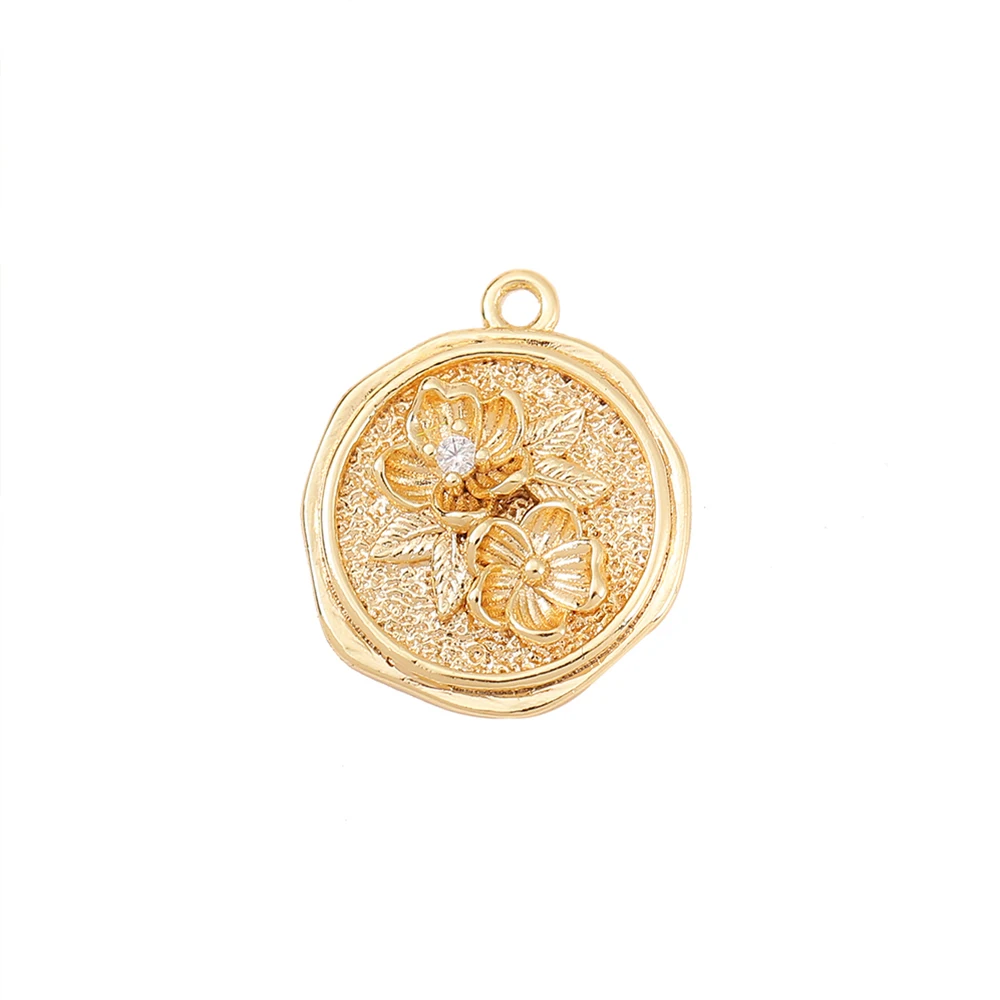 Factory Wholesale Plated Gold Color Brass Round Charms Pendants Necklace And Bracelet Earring Diy Jewelry Accessories Parts
Factory Wholesale Plated Gold Color Brass Round Charms Pendants Necklace And Bracelet Earring Diy Jewelry Accessories Parts
