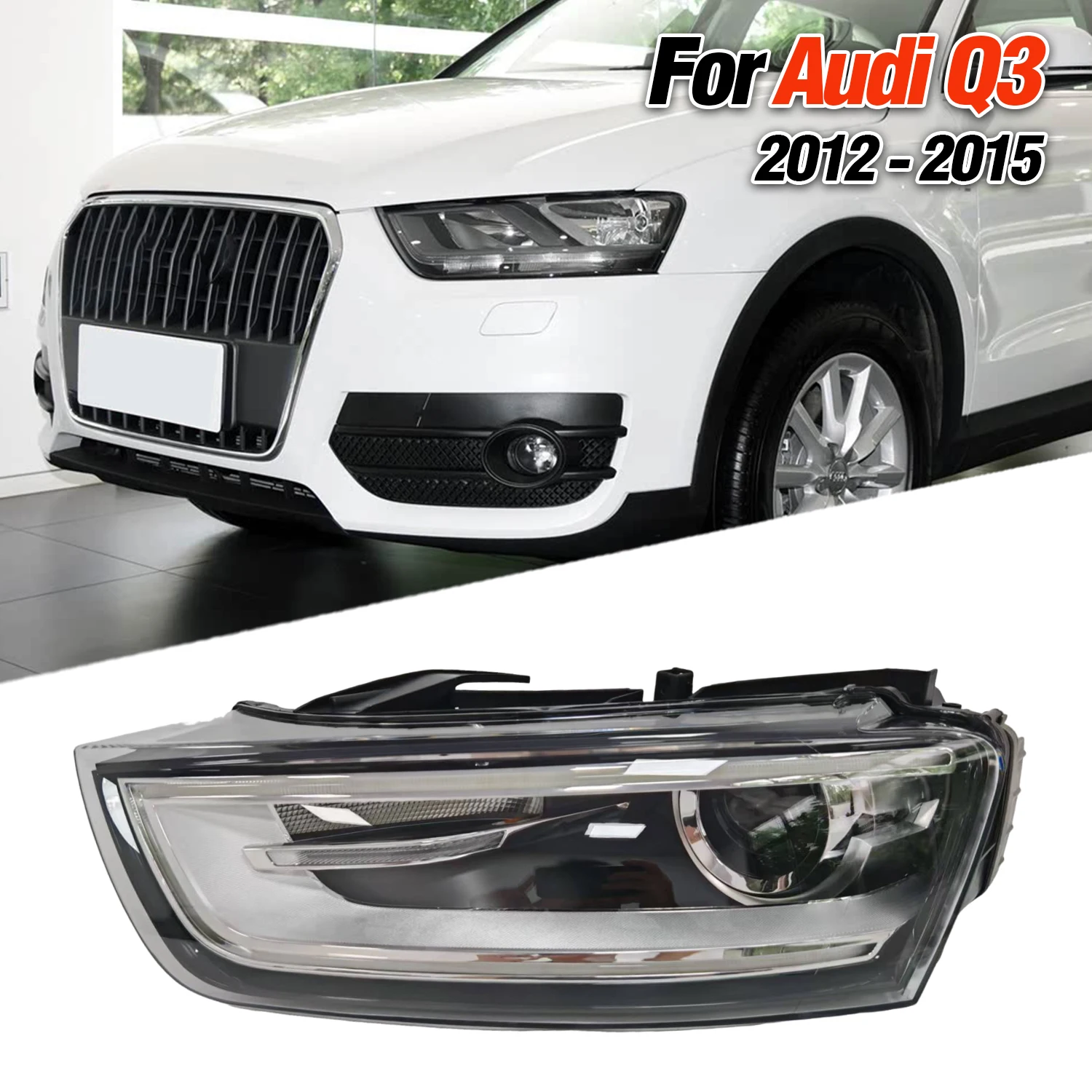 Фары для Audi Q3 2013 2014 2015, светодиодные биксеноновые линзы, автомобильные фары в сборе
Фары для Audi Q3 2013 2014 2015, светодиодные биксеноновые линзы, автомобильные фары в сборе