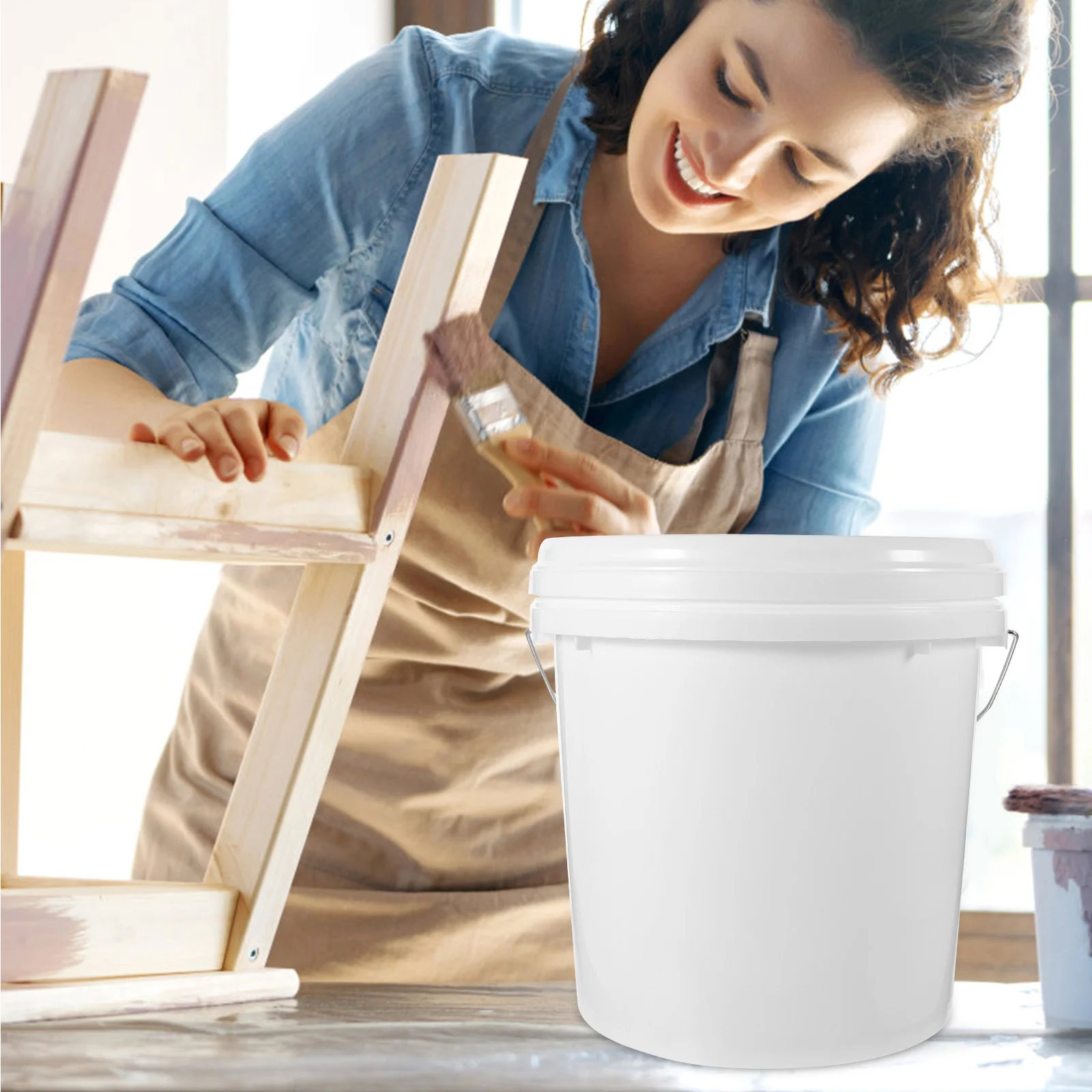 Paint Bucket Buckets Gallon Handheld Airtight with Lid Hdpe Handle Storage Lids Outdoor
Paint Bucket Buckets Gallon Handheld Airtight with Lid Hdpe Handle Storage Lids Outdoor