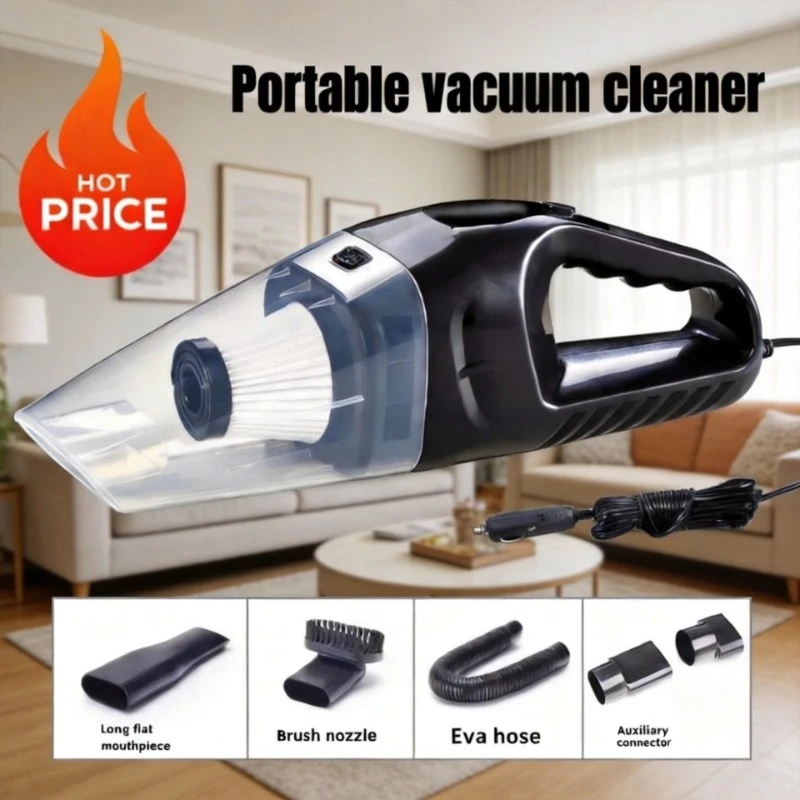 Hot Selling Portable High-power Car Vacuum Cleaner Suitable for Both Automotive and Household Handheld Wet Dry Dual-use
Hot Selling Portable High-power Car Vacuum Cleaner Suitable for Both Automotive and Household Handheld Wet Dry Dual-use