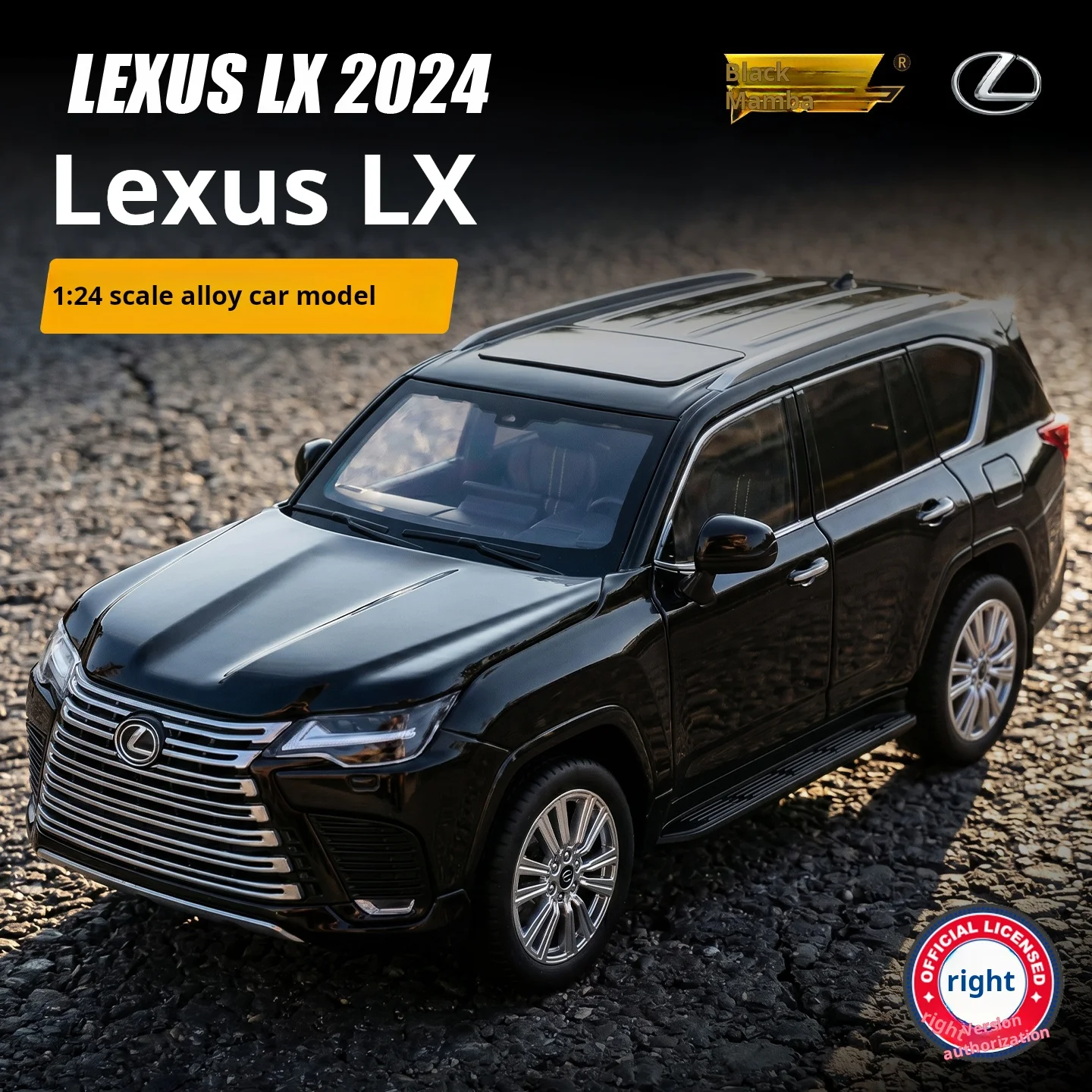 1:24 Officially Licensed Lexus LX 2024 Diecast Car 6 Doors Steering Sound Light Suspension Adjustable Seats Collectible Toy Gift
1:24 Officially Licensed Lexus LX 2024 Diecast Car 6 Doors Steering Sound Light Suspension Adjustable Seats Collectible Toy Gift