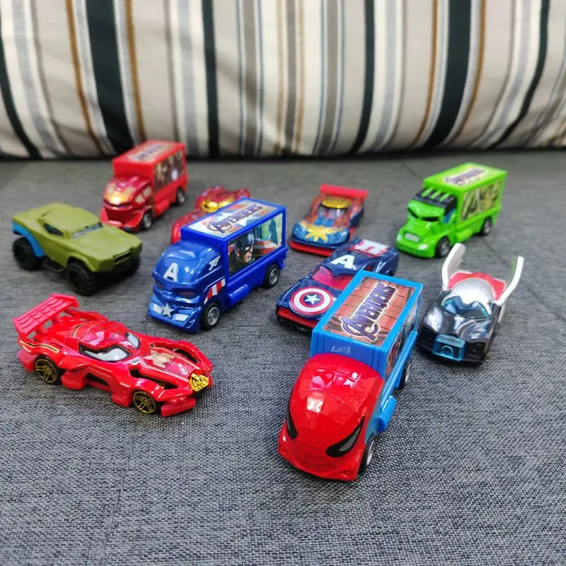 Marvel 10pcs/Set Alloy Avengers Car Action Figures Set - Captain America Hulk Ironman Spiderman Racing Model Toy For Boys Gift
Marvel 10pcs/Set Alloy Avengers Car Action Figures Set - Captain America Hulk Ironman Spiderman Racing Model Toy For Boys Gift