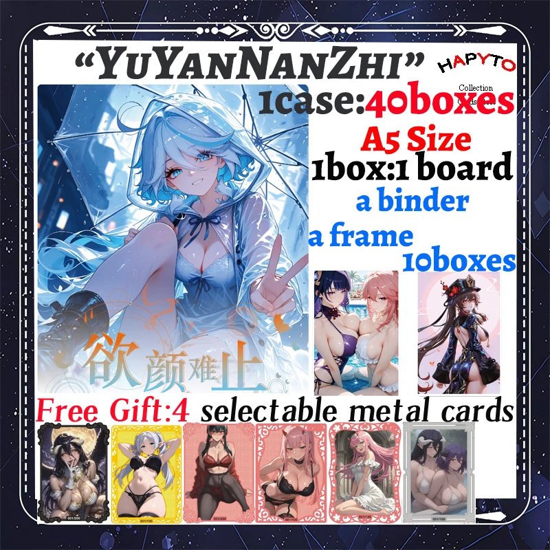 2025 Newest UNSTOPPABLE BEAUTY A5 Size Waifu Boards Goddess Story Collection Card Swimsuit Bikini Booster Box Habbies Gift
2025 Newest UNSTOPPABLE BEAUTY A5 Size Waifu Boards Goddess Story Collection Card Swimsuit Bikini Booster Box Habbies Gift