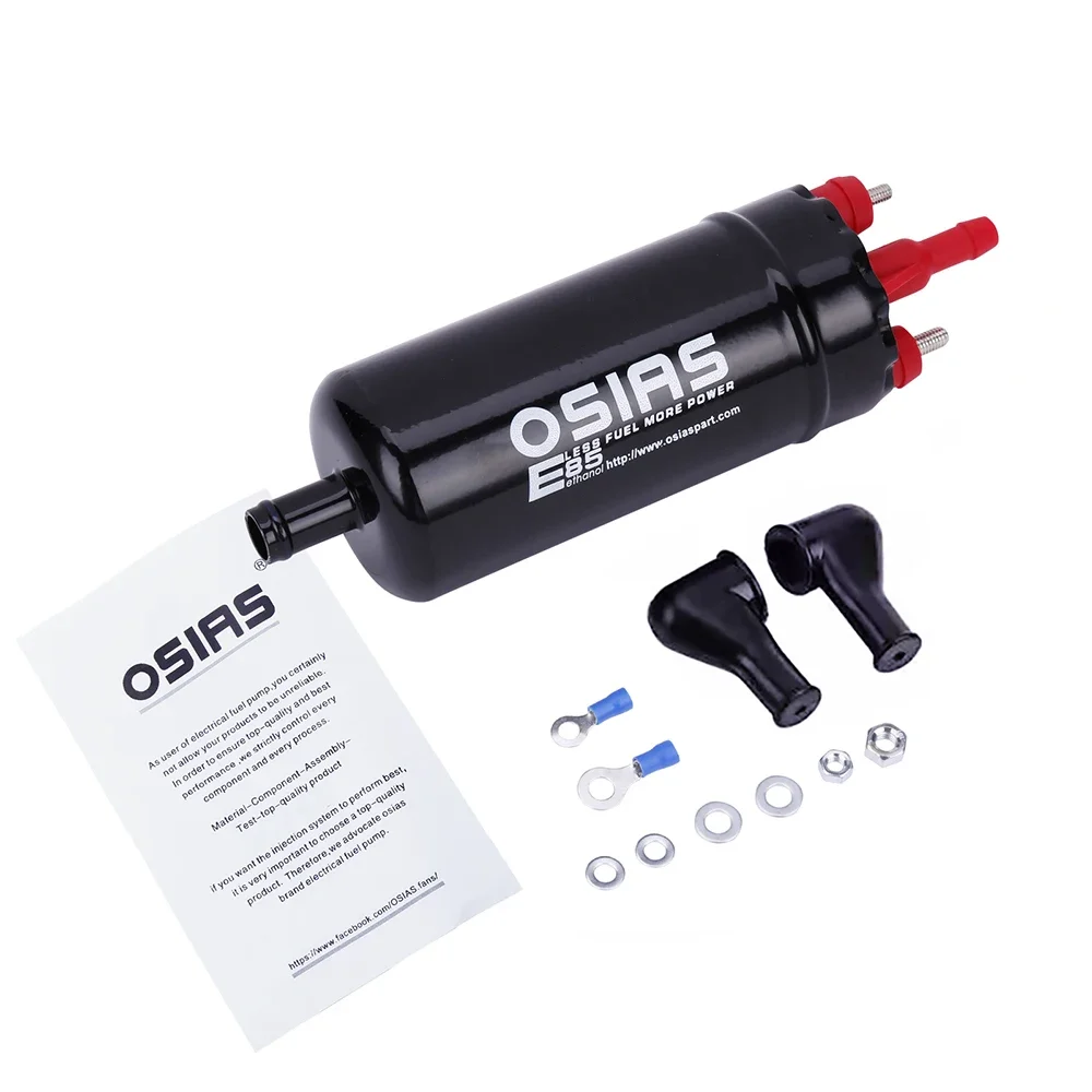 OSIAS EFI Inline High Pressure Fuel Pump Universal Replacement Bosch 0580464070 MegaSquirt Carbon Commutator made,E85 compatible
OSIAS EFI Inline High Pressure Fuel Pump Universal Replacement Bosch 0580464070 MegaSquirt Carbon Commutator made,E85 compatible
