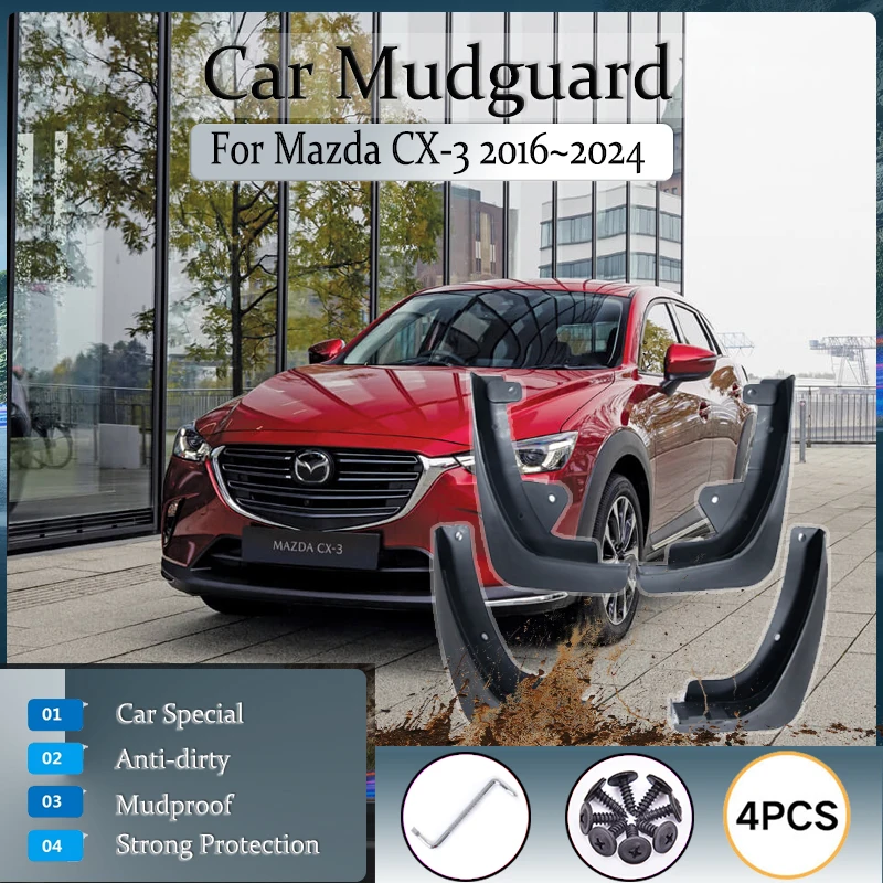 Car Mudguard For Mazda CX-3 CX3 DK 2016~2024 Antifreeze Fender Splash Mud Guard Mudflap Decorative Exterior Set Auto Accessories
Car Mudguard For Mazda CX-3 CX3 DK 2016~2024 Antifreeze Fender Splash Mud Guard Mudflap Decorative Exterior Set Auto Accessories