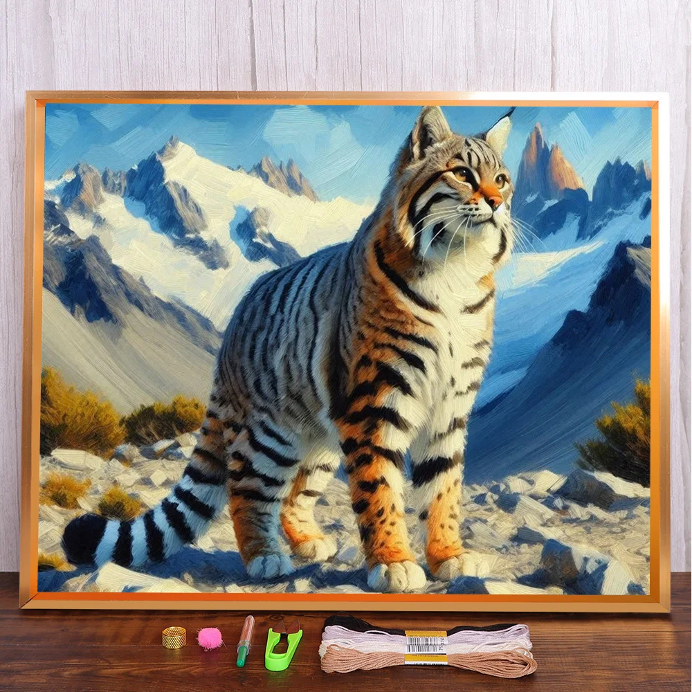 Animal Fat Lynx Printed Canvas 11CT Cross-Stitch Kit DIY Embroidery Hobby Needlework Sewing Knitting Floss Package Different
Animal Fat Lynx Printed Canvas 11CT Cross-Stitch Kit DIY Embroidery Hobby Needlework Sewing Knitting Floss Package Different