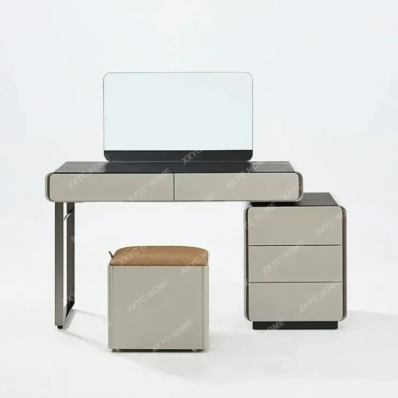 A Minimalist Smoked Dresser Retractable Solid Wood Chest Desk
A Minimalist Smoked Dresser Retractable Solid Wood Chest Desk