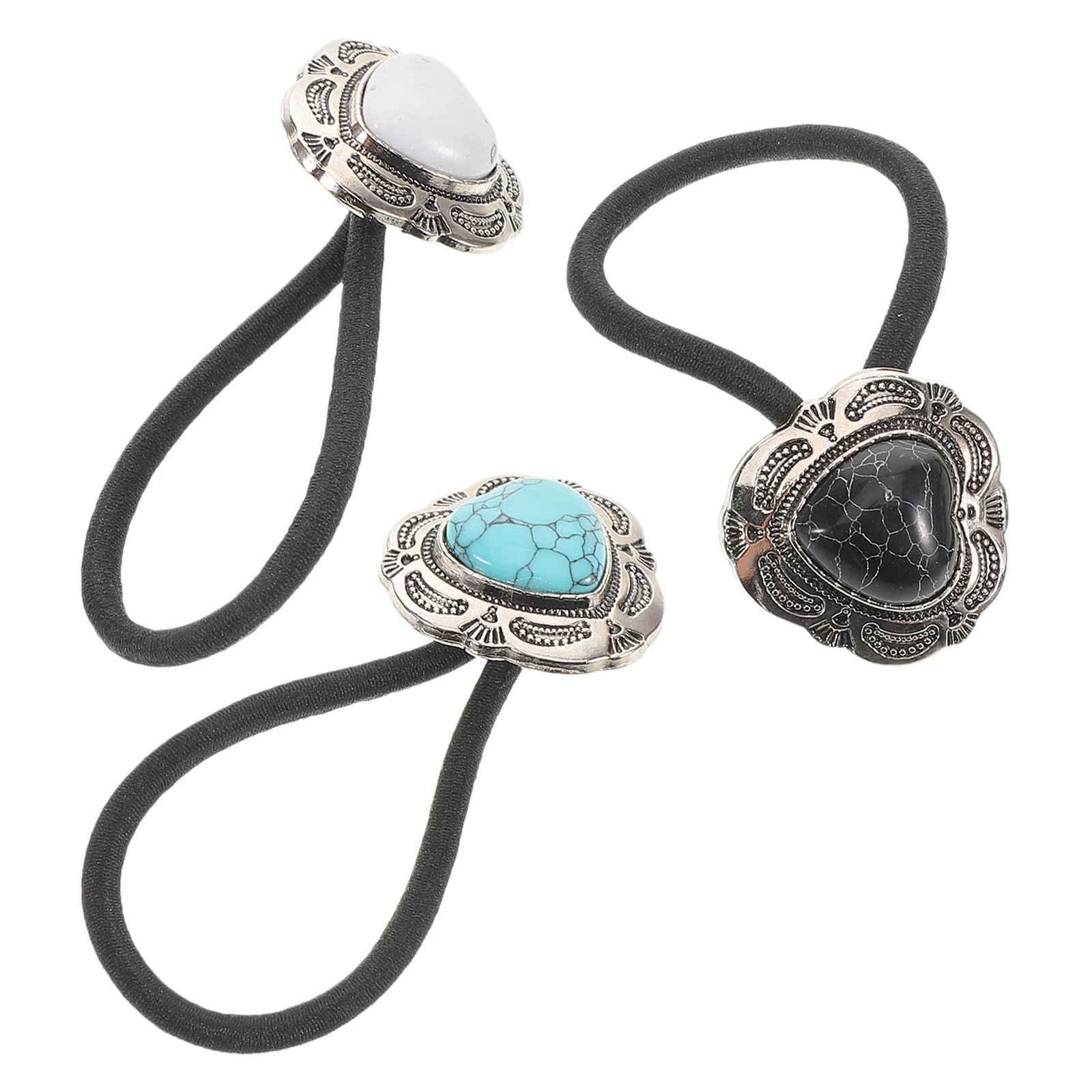 3 Pcs Retro Hair Rope Set Durable Metal Turquoise Ponytail Cuffs Elastic Ties French Barrette Hair Accessories
3 Pcs Retro Hair Rope Set Durable Metal Turquoise Ponytail Cuffs Elastic Ties French Barrette Hair Accessories