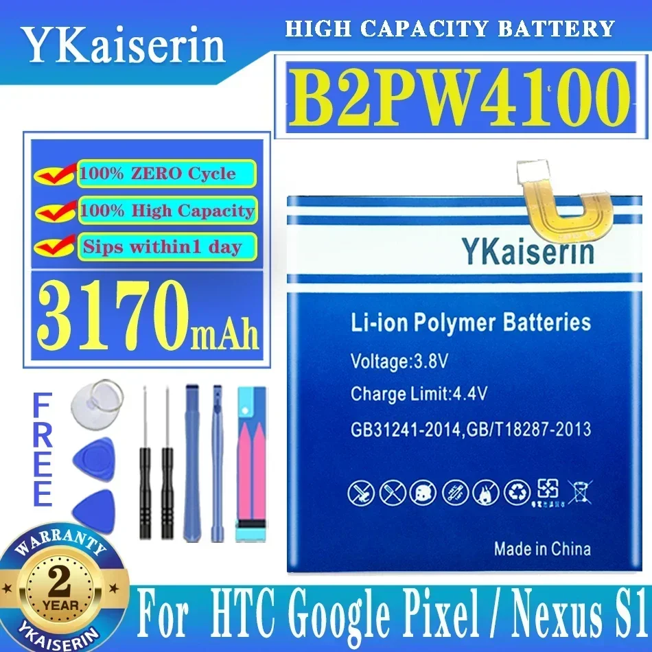 YKaiserin B2PW4100 B2PW2100 Аккумулятор 3170 мАч для HTC Google Pixel/для Nexus S1/Pixel XL/для M1
YKaiserin B2PW4100 B2PW2100 Аккумулятор 3170 мАч для HTC Google Pixel/для Nexus S1/Pixel XL/для M1