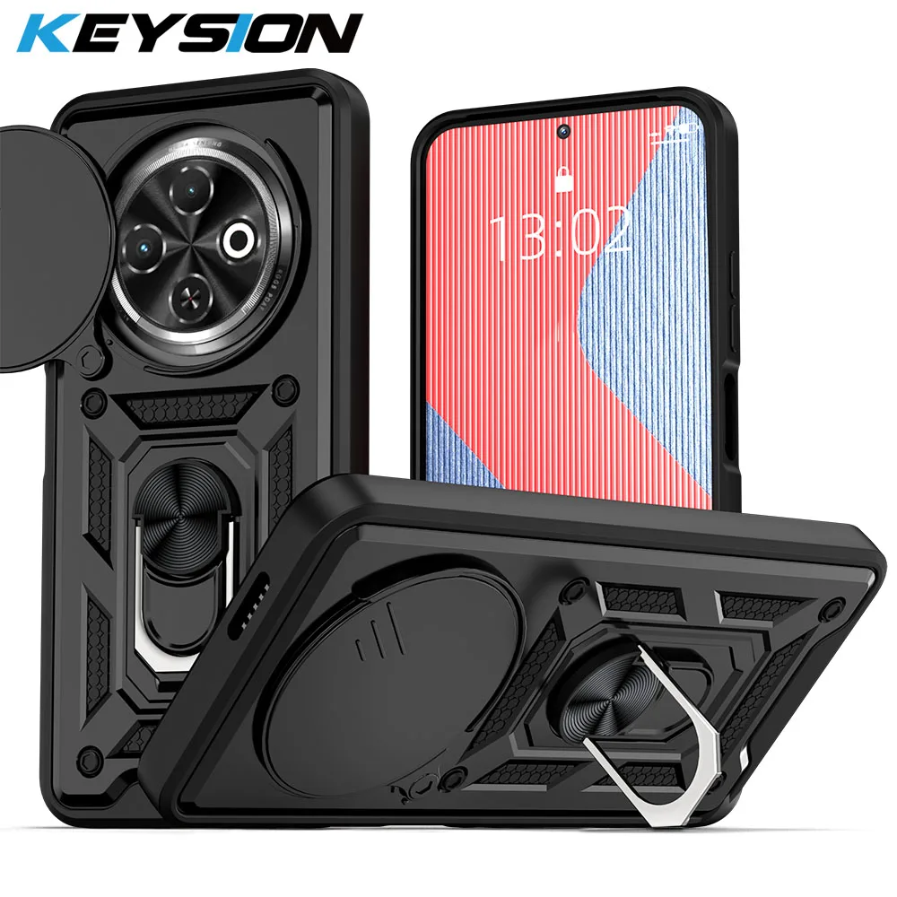 KEYSION Shockproof Armor Case for TECNO Spark 30C 4G Slide Camera Lens Protection Ring Stand Phone Cover for TECNO Spark 30C 4G
KEYSION Shockproof Armor Case for TECNO Spark 30C 4G Slide Camera Lens Protection Ring Stand Phone Cover for TECNO Spark 30C 4G