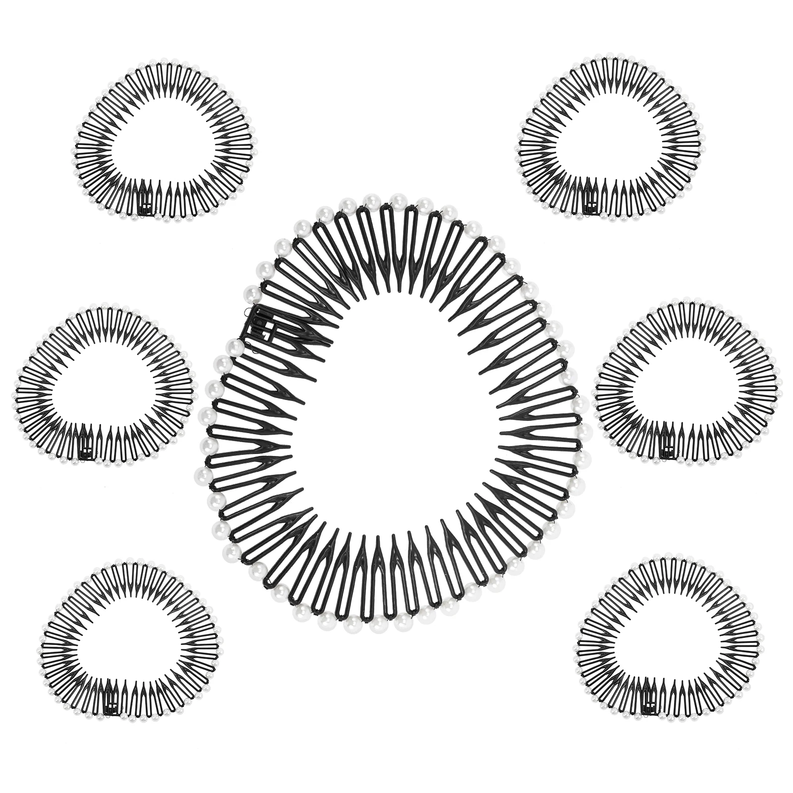 6 Pcs Spring Comb Hair Accessories Headband Stretch Wavy Elastic Wave Comfortable Women's Curly Hairband Plastic Combs
6 Pcs Spring Comb Hair Accessories Headband Stretch Wavy Elastic Wave Comfortable Women's Curly Hairband Plastic Combs