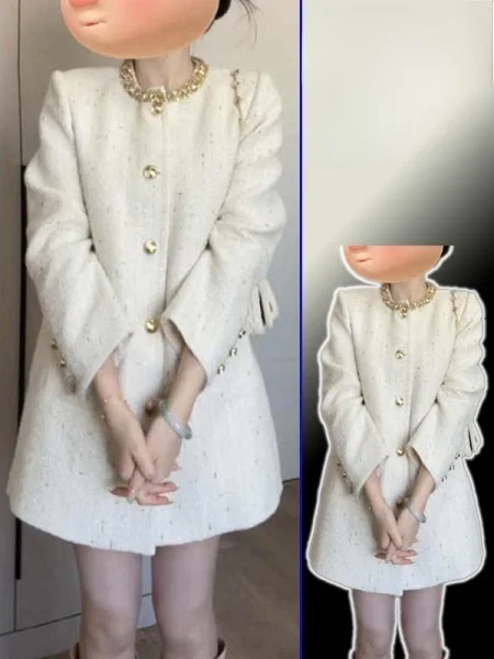 plus Size Ele Ladylike Tweed Coat Medium Length Spring Outerwear French Sle Stand Collar Single Button Long Sve
plus Size Ele Ladylike Tweed Coat Medium Length Spring Outerwear French Sle Stand Collar Single Button Long Sve