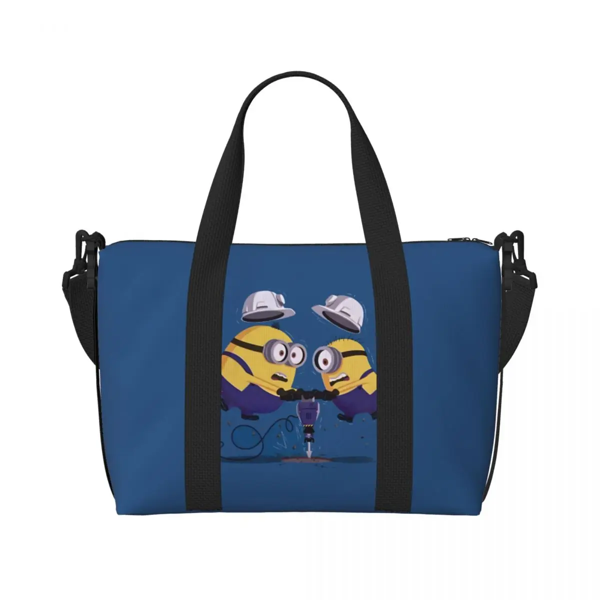 Женская пляжная большая сумка M-Minions на заказ, очень большая спортивная ручная кладь, желтые дорожные сумки для покупок в форме капсулы 
Женская пляжная большая сумка M-Minions на заказ, очень большая спортивная ручная кладь, желтые дорожные сумки для покупок в форме капсулы