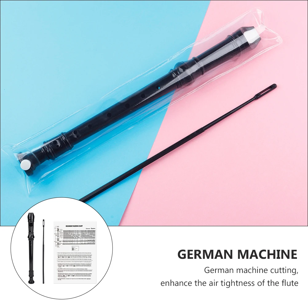 German 8 Hole Plastic Recorder Flute Wind Instrument Abs Mouthpiece Cleaning Hole Strong Tone G Tuning Beginner Professional
German 8 Hole Plastic Recorder Flute Wind Instrument Abs Mouthpiece Cleaning Hole Strong Tone G Tuning Beginner Professional