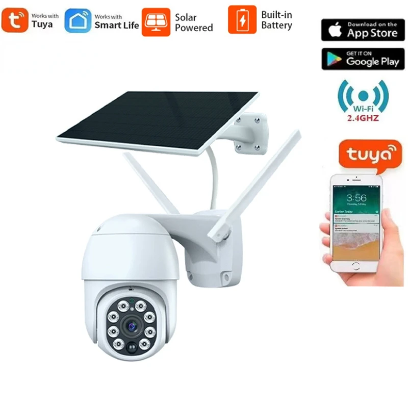 Smart Tuya Wifi Surveillance Camera Outdoor Solar Camera Voice Call Ip Camera Home Security Protection Night Vision Monitor
Smart Tuya Wifi Surveillance Camera Outdoor Solar Camera Voice Call Ip Camera Home Security Protection Night Vision Monitor