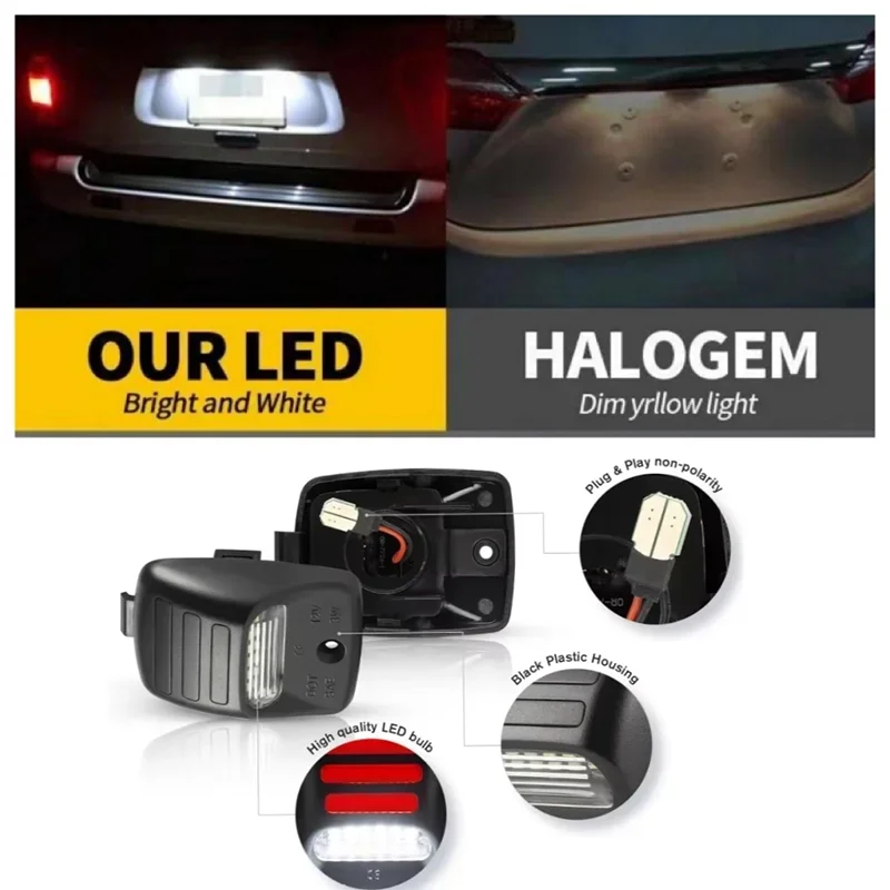 2PCS License Number Plate Light For Toyota Tundra 2000-2011 2012 2013 Tacoma 2005-2013 2014 2015 Ca Rear Tail Bumper Lamp White
2PCS License Number Plate Light For Toyota Tundra 2000-2011 2012 2013 Tacoma 2005-2013 2014 2015 Ca Rear Tail Bumper Lamp White