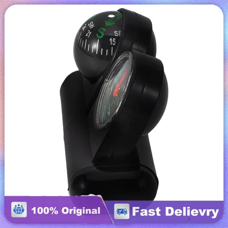 Compass Thermometer Car Dashboard Automotive Compasses Boat Multifunctional Black Temperature Monitoring Navigation Tool Car
Compass Thermometer Car Dashboard Automotive Compasses Boat Multifunctional Black Temperature Monitoring Navigation Tool Car