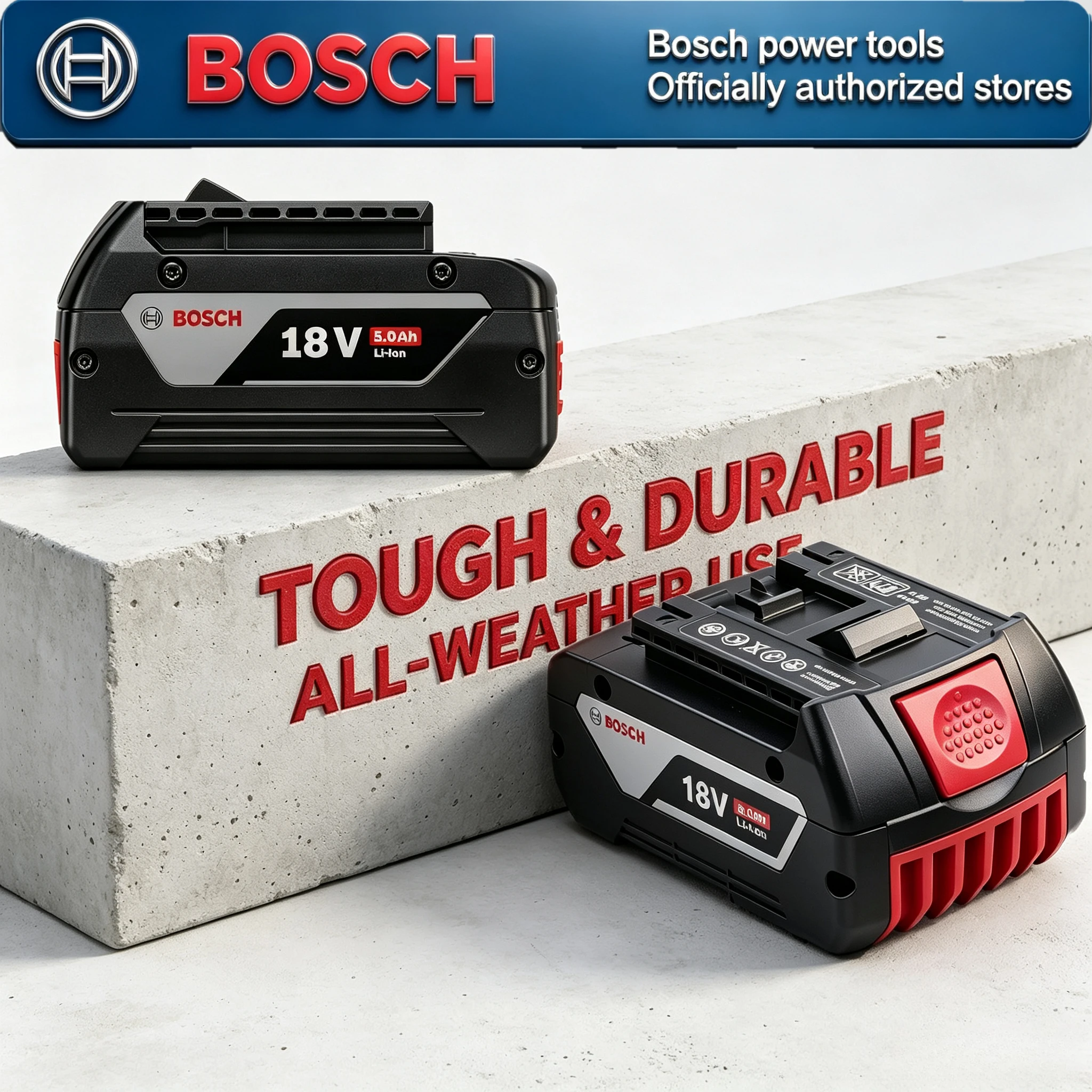 BOSCH 18V 6.0Ah Original Battery BAT618G BAT622G High Performance Backup Battery For BOSCH Grinder Reciprocating Saw Power tool
BOSCH 18V 6.0Ah Original Battery BAT618G BAT622G High Performance Backup Battery For BOSCH Grinder Reciprocating Saw Power tool