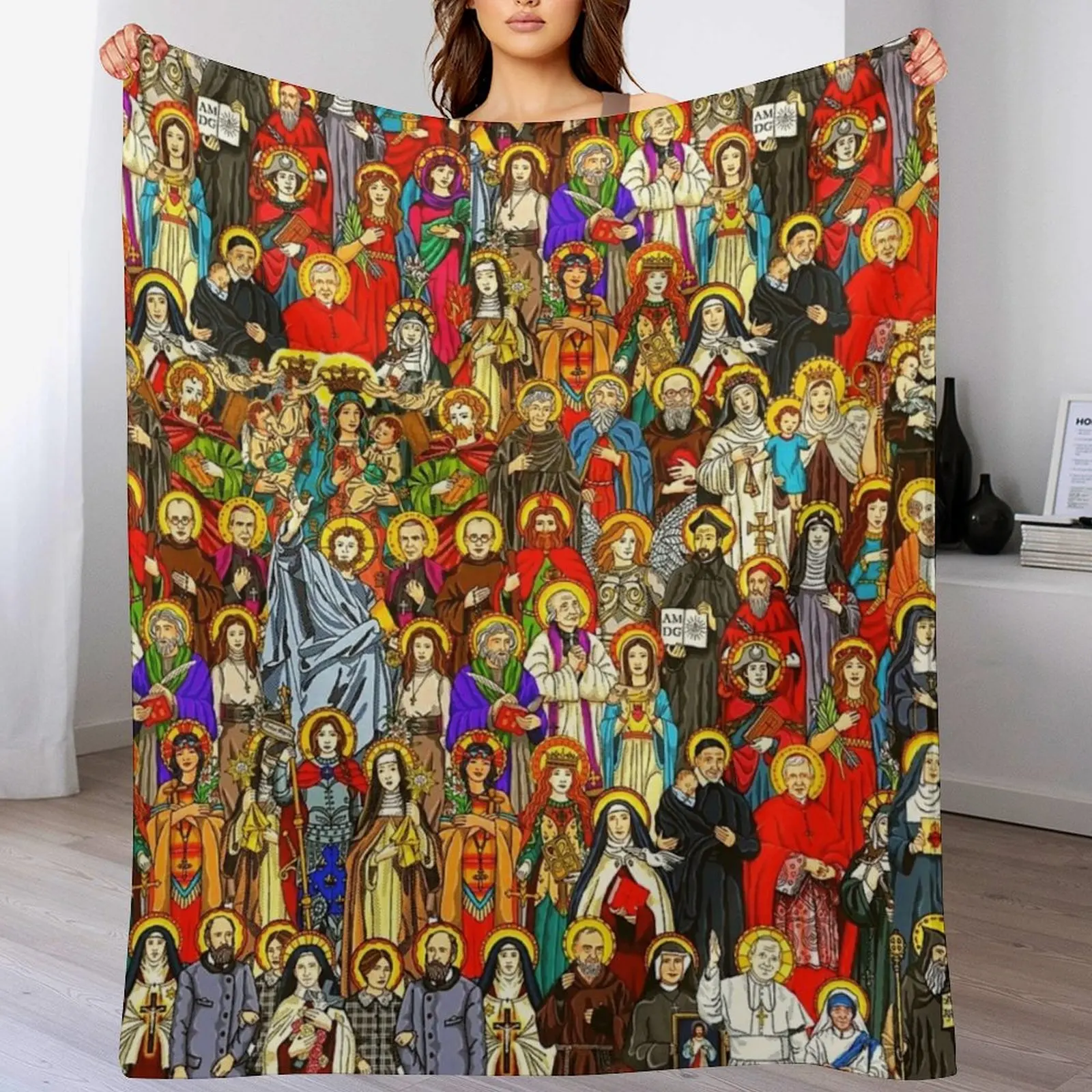 Saints, All saints, Catholic Saints Throw Blanket Furrys Sofa Blankets
Saints, All saints, Catholic Saints Throw Blanket Furrys Sofa Blankets