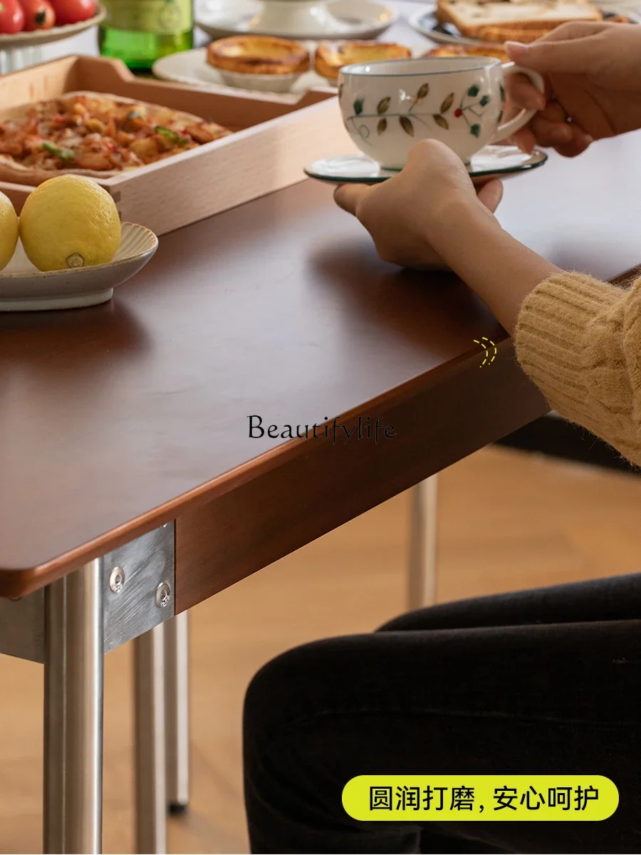 yj21 Solid Wood Dining Table Retro Nordic Japanese Style Vintage Rectangular Natural Wood Dining Table
yj21 Solid Wood Dining Table Retro Nordic Japanese Style Vintage Rectangular Natural Wood Dining Table