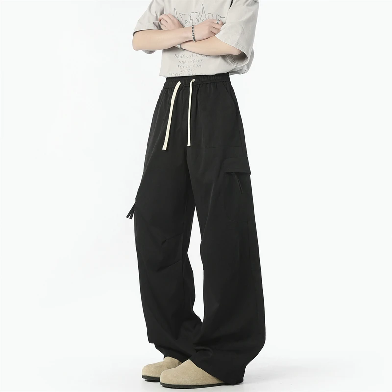 Japanese Streetwear Men Black Harajuku Pants Man Wide leg Trousers Hip Hop Elastic waist Loose Sport Casual Sweatpants
Japanese Streetwear Men Black Harajuku Pants Man Wide leg Trousers Hip Hop Elastic waist Loose Sport Casual Sweatpants