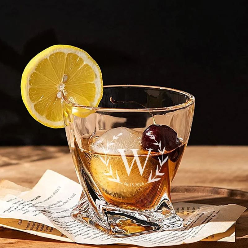 Personalized Whiskey Glass, Twisted Whiskey Glass, Custom Whiskey Glass for Wedding Anniversary Gift, Birthday Gift
Personalized Whiskey Glass, Twisted Whiskey Glass, Custom Whiskey Glass for Wedding Anniversary Gift, Birthday Gift