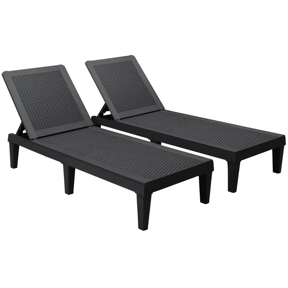 Outdoor Chaise Lounge Chair Set of 2 for Outside Pool Patio, Adjustable Waterproof Easy Assembly Chaise Lounge Outdoor Black, S
Outdoor Chaise Lounge Chair Set of 2 for Outside Pool Patio, Adjustable Waterproof Easy Assembly Chaise Lounge Outdoor Black, S