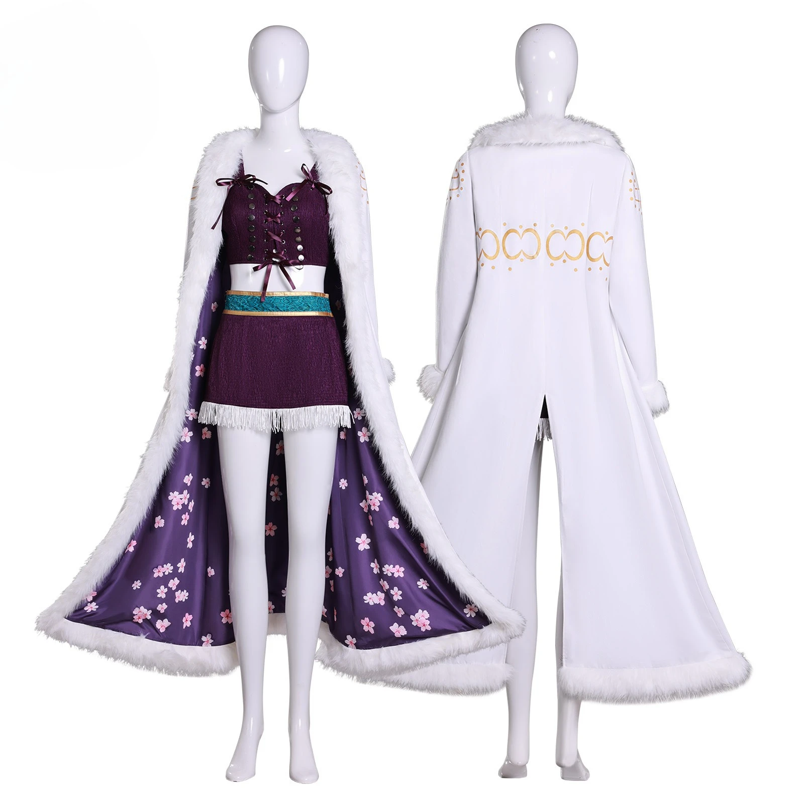 Nico Robin Cosplay Costumes with Cloak Anime Character Halloween Masquerade Performance Clothing for Adult Women
Nico Robin Cosplay Costumes with Cloak Anime Character Halloween Masquerade Performance Clothing for Adult Women