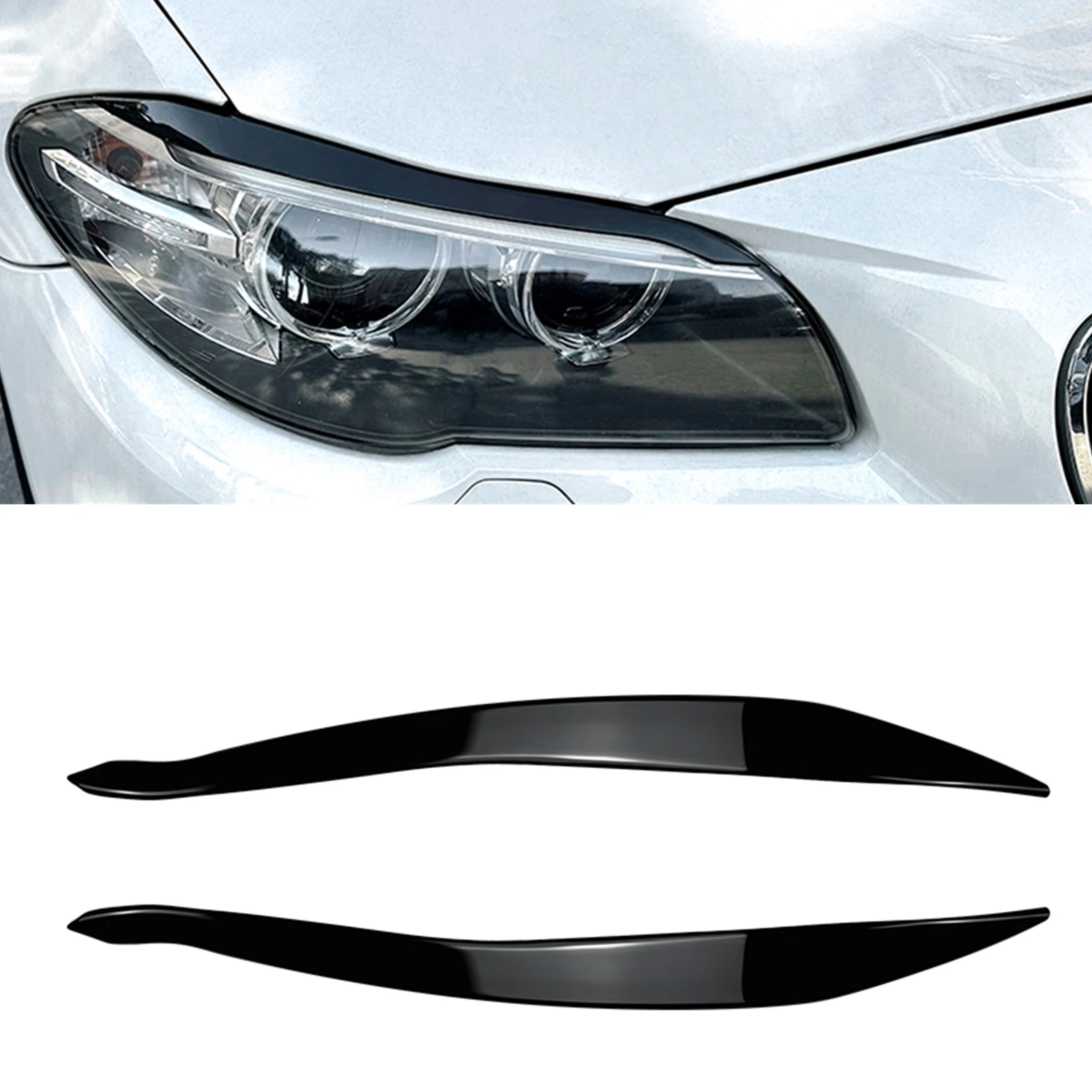 For BMW 5 Series F10 F11 2015 2016 2017 Car Front Head Light Lamp Lid Cover Trim Headlight Headlamp Eyebrow Eyelid Sticker Brow
For BMW 5 Series F10 F11 2015 2016 2017 Car Front Head Light Lamp Lid Cover Trim Headlight Headlamp Eyebrow Eyelid Sticker Brow