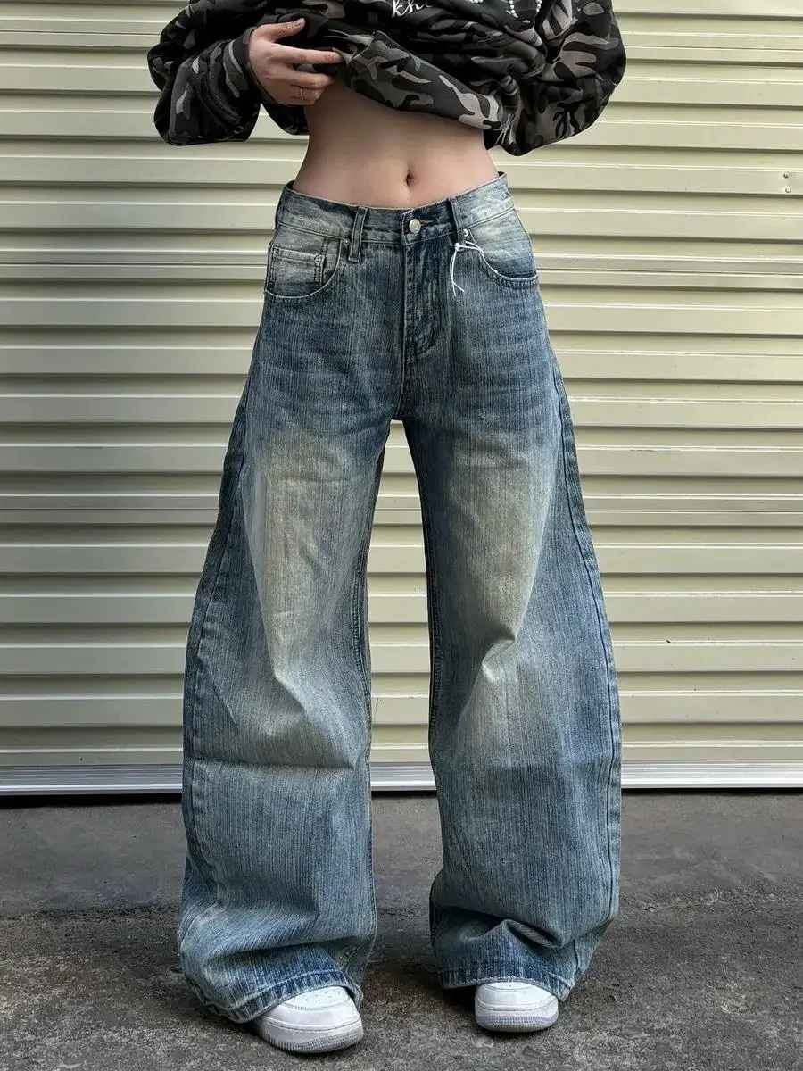 2025 Summer Casual Blue Harajuku Denim Pants 90s Aesthetic Loose Vintage Jeans Women Y2K Wide Leg Punk Baggy Trousers Pantalones
2025 Summer Casual Blue Harajuku Denim Pants 90s Aesthetic Loose Vintage Jeans Women Y2K Wide Leg Punk Baggy Trousers Pantalones