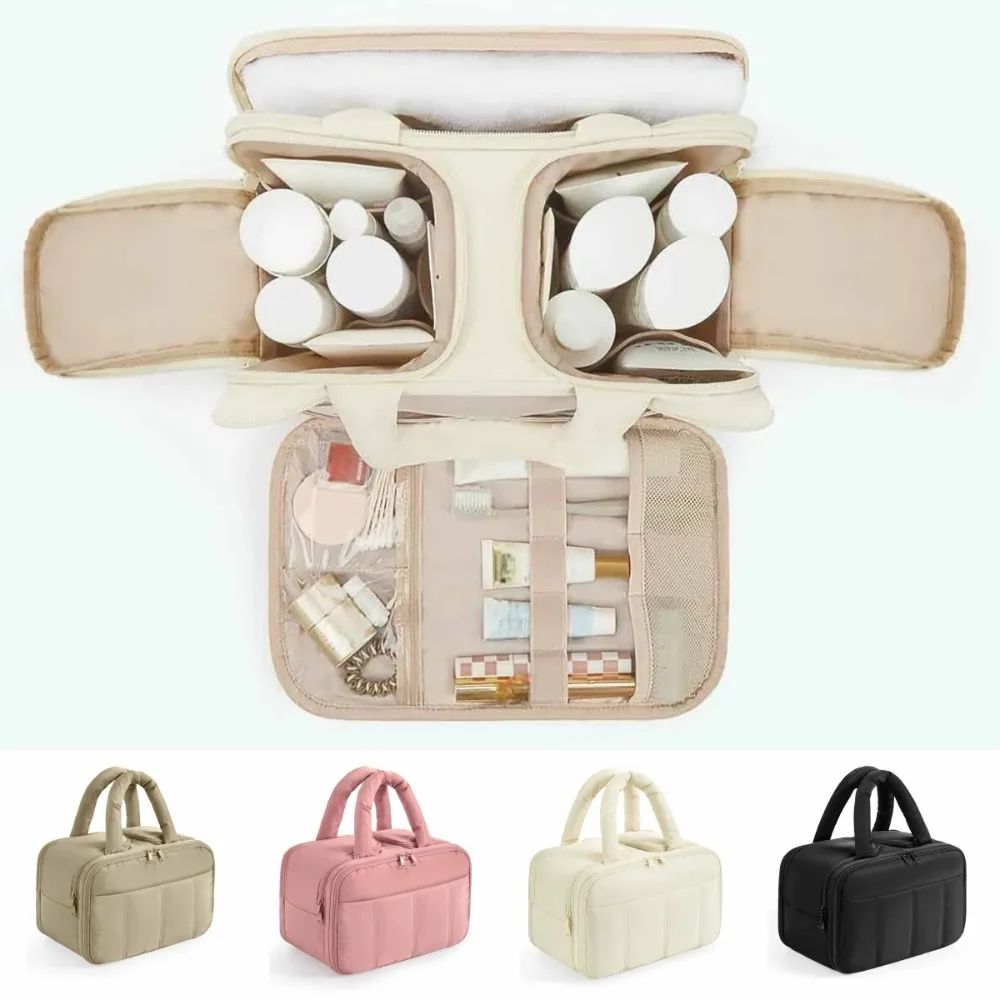 Lightweight Large Capacity Makeup Bag Puffy Multifunctional Cosmetic Container Portable Handle Wash Pouch Data Cable Storage
Lightweight Large Capacity Makeup Bag Puffy Multifunctional Cosmetic Container Portable Handle Wash Pouch Data Cable Storage