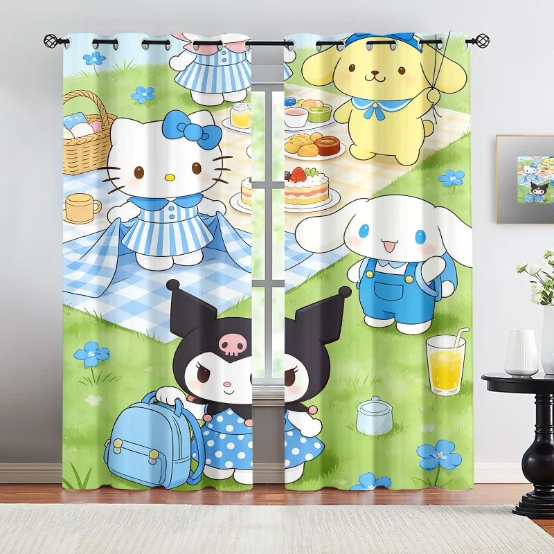 Sanrio Blue White Picnic Blackout Curtains 85% Light Blocking Cartoon Grommet Window Drapes For Girls Bedroom Living Room Decor
Sanrio Blue White Picnic Blackout Curtains 85% Light Blocking Cartoon Grommet Window Drapes For Girls Bedroom Living Room Decor