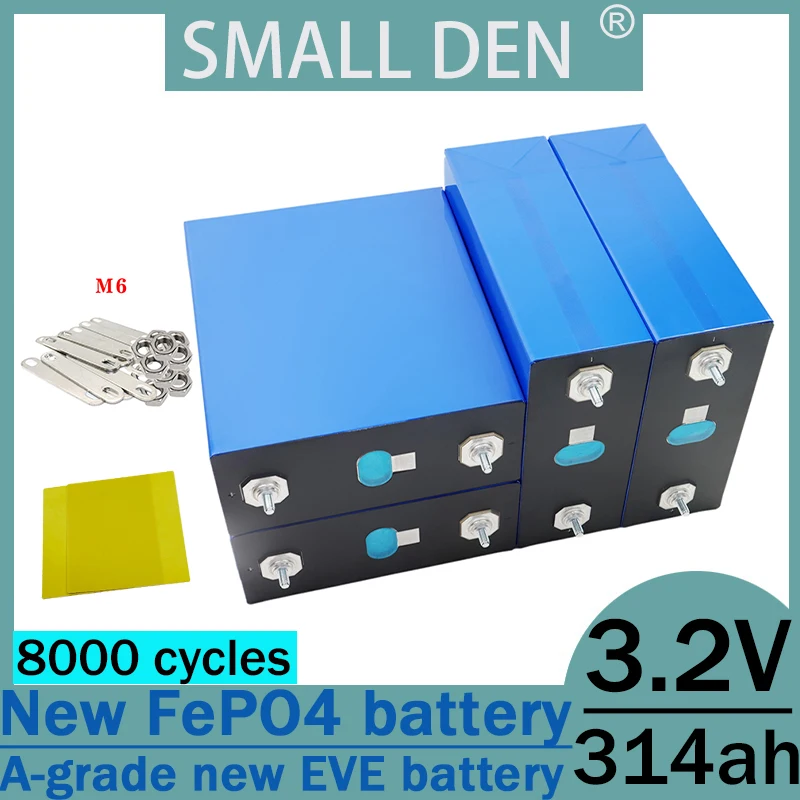 Brand new A-grade LiFePo4 3.2v 314ah square lithium-ion rechargeable battery 3.2v battery electric vehicle off-road vehicle
Brand new A-grade LiFePo4 3.2v 314ah square lithium-ion rechargeable battery 3.2v battery electric vehicle off-road vehicle