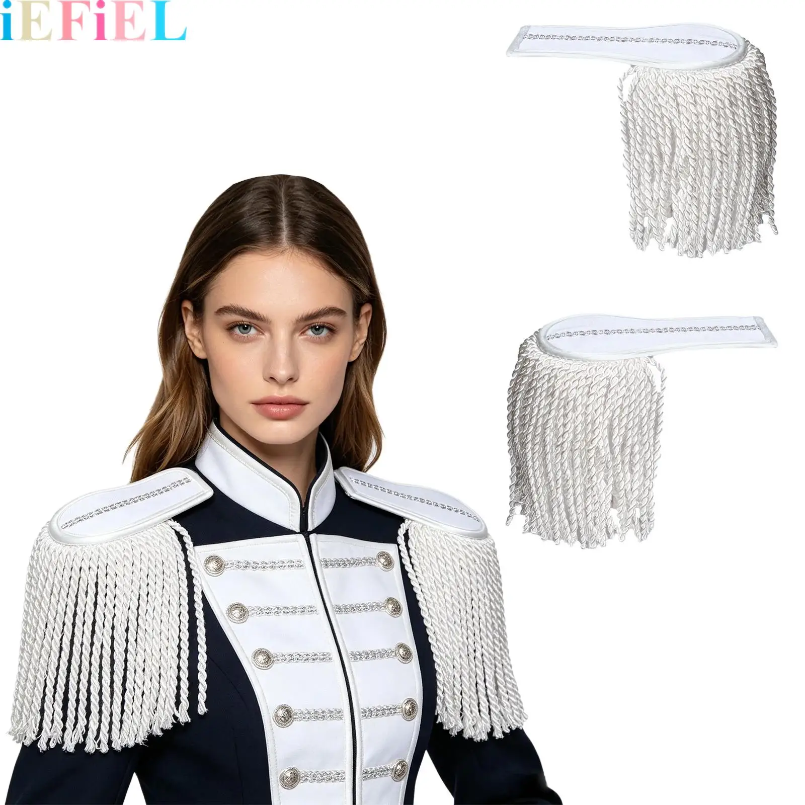 Drum Horn Band Tassel Fringe Chain Shoulder Badge Applique Epaulet Clothing Costume Accessories for Uniform Matching
Drum Horn Band Tassel Fringe Chain Shoulder Badge Applique Epaulet Clothing Costume Accessories for Uniform Matching
