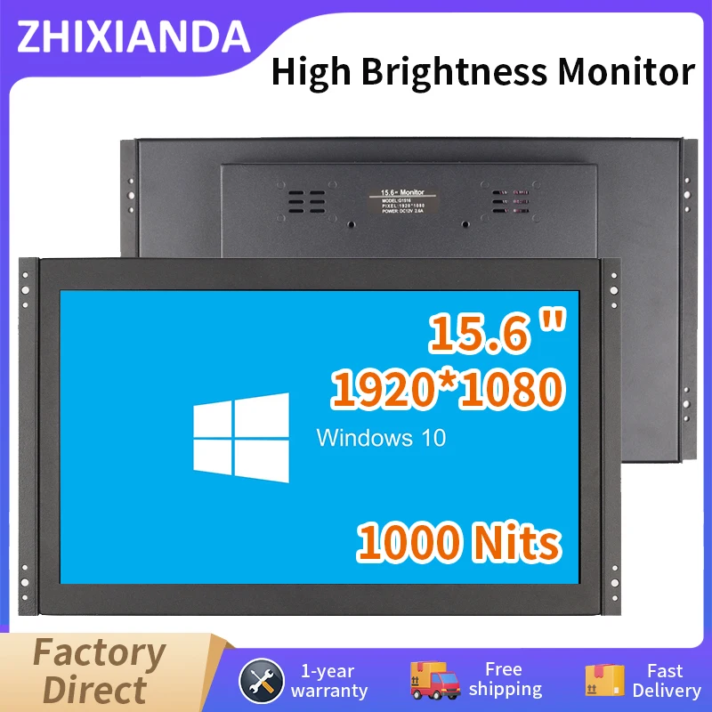 15.6 Inch 1920*1080 Open Frame Monitor 1000 Nits Sunlight Readable Capacitive Touch Industrial DIsplay With VGA HDMI USB
15.6 Inch 1920*1080 Open Frame Monitor 1000 Nits Sunlight Readable Capacitive Touch Industrial DIsplay With VGA HDMI USB