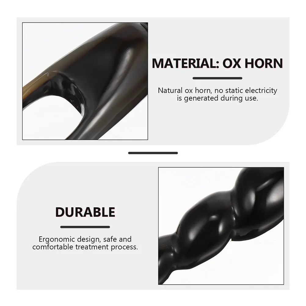 2 Pcs Ox Horn Massage Stick Face Massager H held Acupuncture Rod Smooth Professional Safe Practical Lightweight Storage Tool
2 Pcs Ox Horn Massage Stick Face Massager H held Acupuncture Rod Smooth Professional Safe Practical Lightweight Storage Tool
